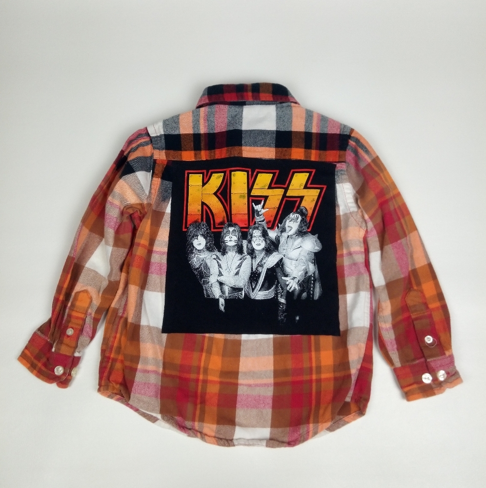 Kids reworked KISS flannel